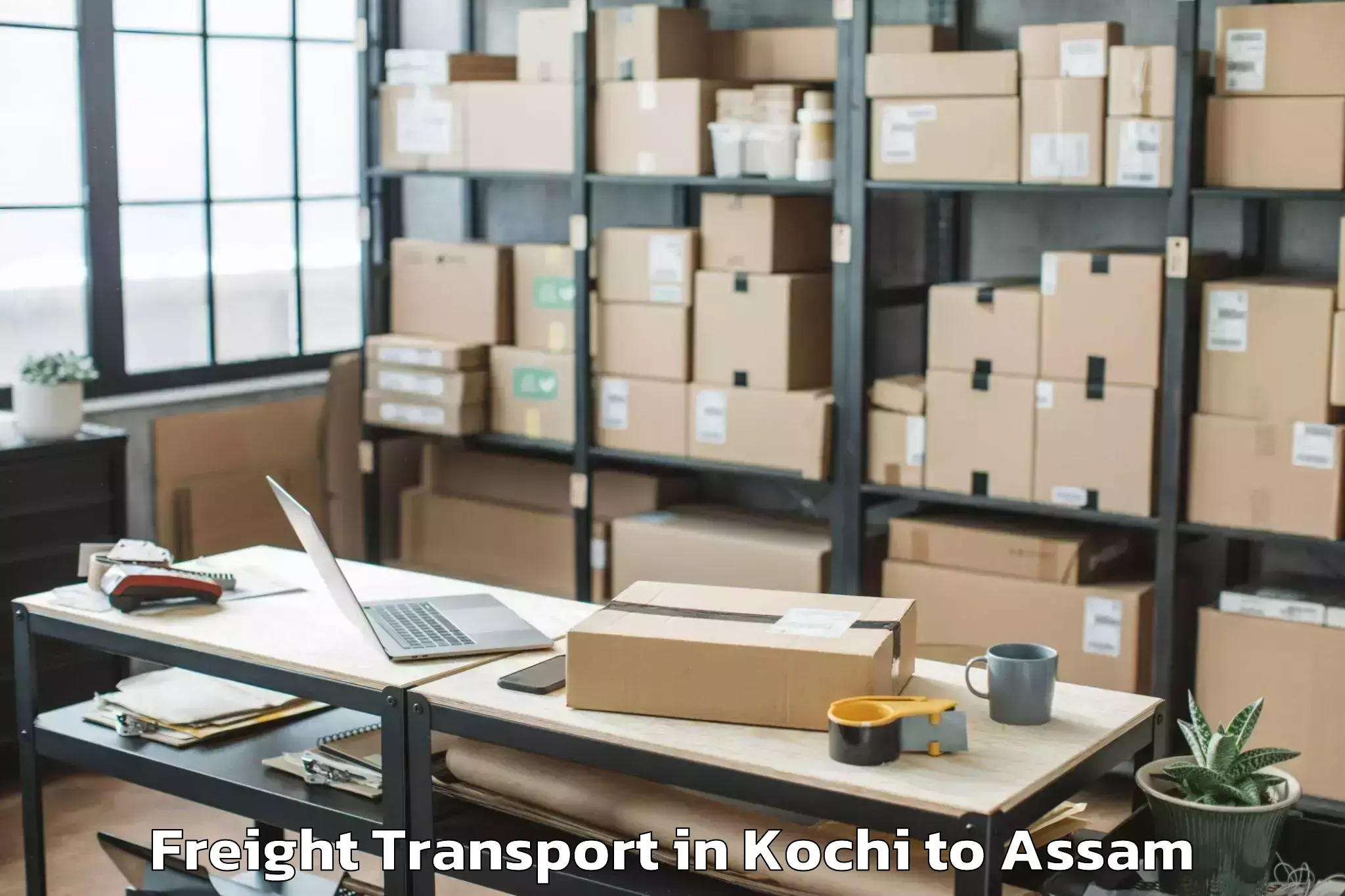 Trusted Kochi to Tamulpur Freight Transport